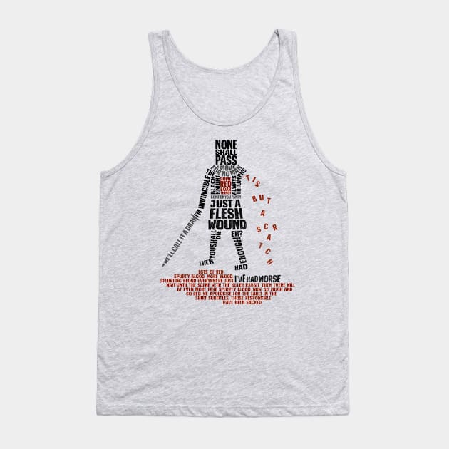 Tis But Some Text Tank Top by kg07_shirts